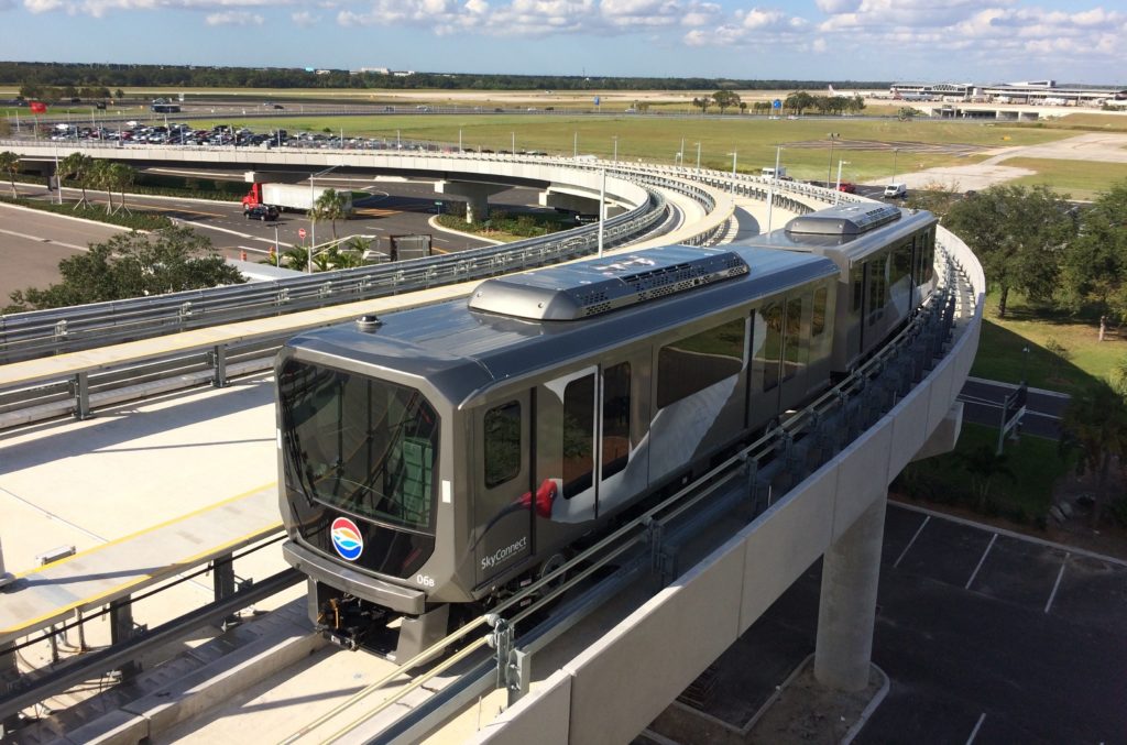 Tampa, Florida; September 29, 2018. Skyride is a transportation