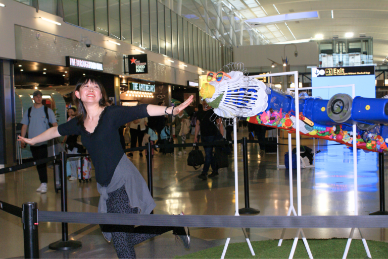 JFK Terminal 4 displays sustainable art installation made from recycled ...