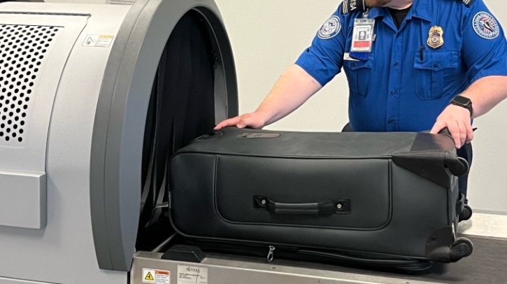 CT scanner for checked baggage arrives at Salem Municipal Airport