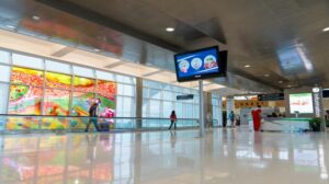 Houston Airports updates walkway and and information booths at Hobby Airport